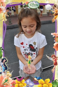 Gently holding Tinkerbell.