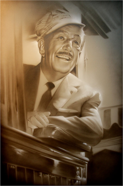 Walt in Train by Noah Fine Art