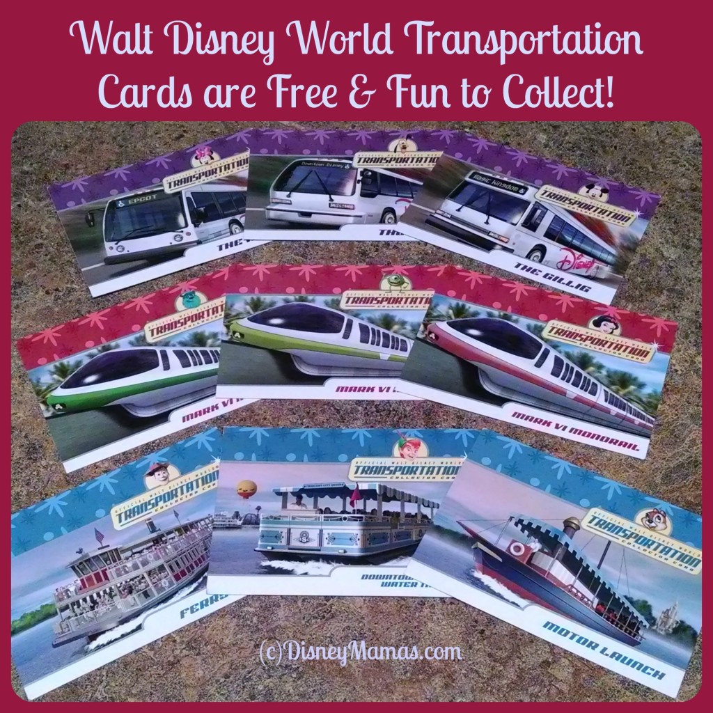 Walt Disney World Transportation Cards are Free and Fun for Kids to Collect!