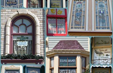 Disney History - Windows on Main Street at Disneyland