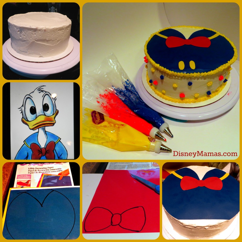 Decorating your Donald Duck Cake is surprisingly simple!