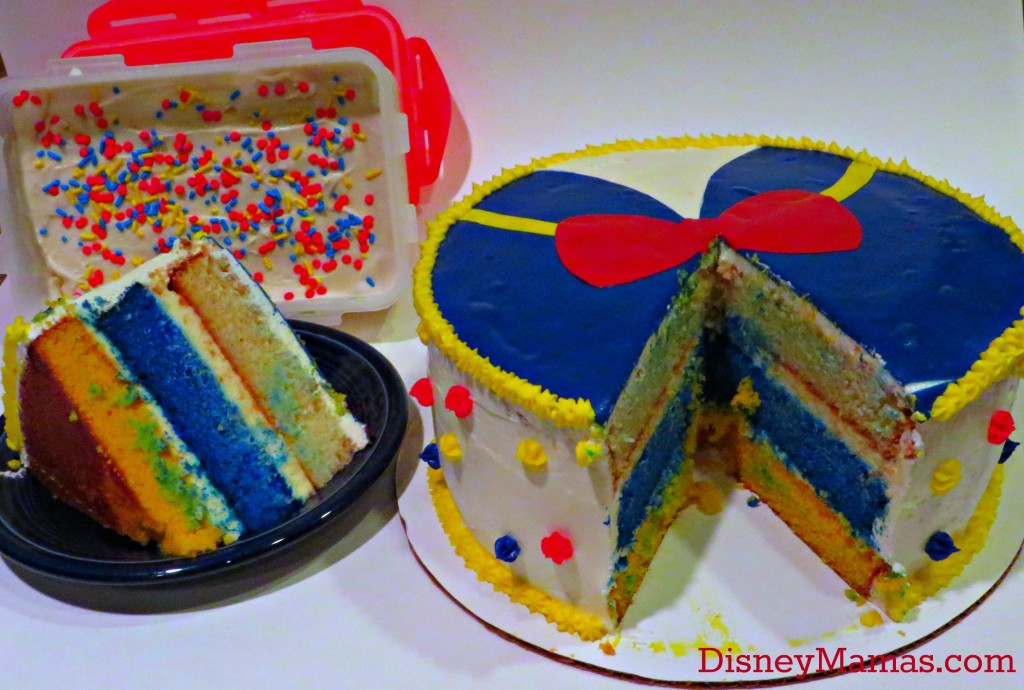 Serve your Donald Duck Cake with Ice Cream topped with Donald Colored Sprinkles!