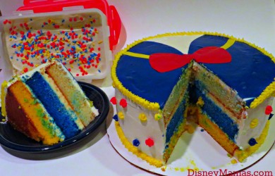Serve your Donald Duck Cake with Ice Cream topped with Donald Colored Sprinkles!