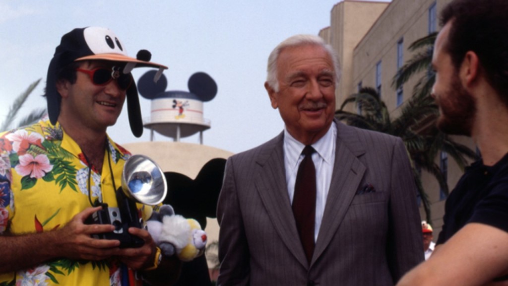Robin's first role for Disney was in 1989, as a tourist in the short film "Back to Neverland" that preceded the Animation Tour at Disney-MGM Studios.