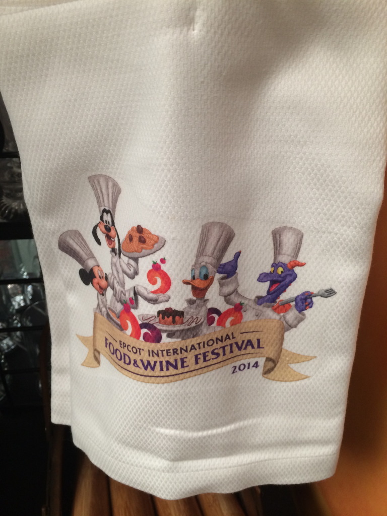 We love this adorable dishtowel featuring Chef's Mickey, Figment and Donald!