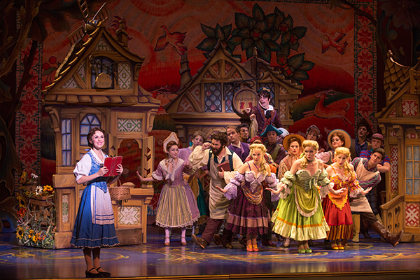 From the 2014 NETworks Tour, Jillian Butterfield as Belle and the cast of Disney’s Beauty and the Beast. Photo by Matthew Murphy.