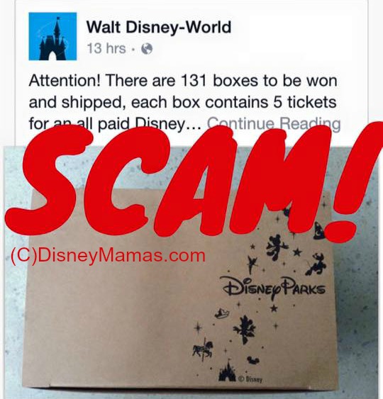 Just one example of a popular Disney Giveaway Scam. The hyphen is an indicator that this is a fake page. | Disney Mamas