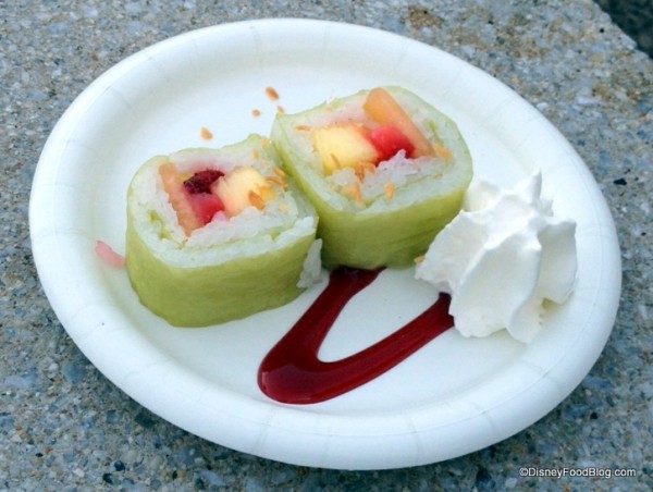 Frushi is a returning favorite to the 2015 Epcot International Flower & Garden Festival. Image used with exclusive permission from DisneyFoodBlog.com