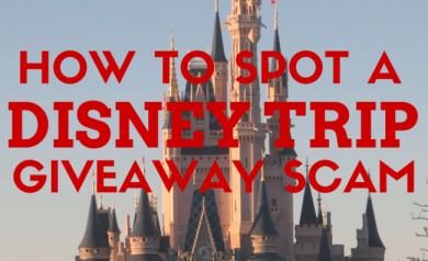 How to Spot a Disney Trip Giveaway SCAM! Important information to protect you and your personal information. | DisneyMamas.com