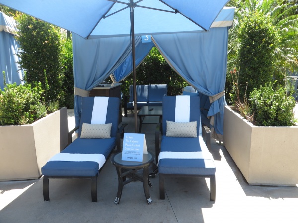 Rent a private cabana to make your day at the Disneyland Hotel pools even more relaxing