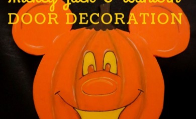 DIY Mickey Jack-O-Lantern Door Decoration Inspired by Disney Parks