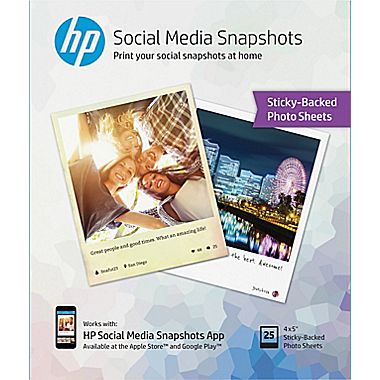 HP Social Media Snapshots Sticky Photo Paper retails for $9.95 at Staples and is BOGO FREE from now through October 31st, 2015.