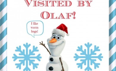 You've Been Visited by Olaf! ~ A New Holiday Tradition