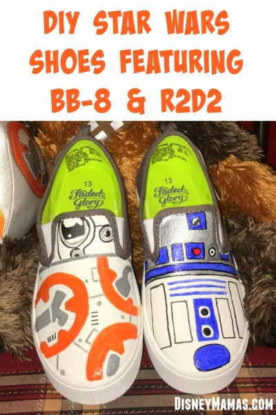 DIY BB8 Shoes | Star Wars Shoes Featuring BB-8 and R2-D2