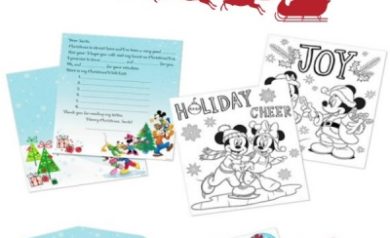 Mickey Mouse Letters to Santa Kit from USPS