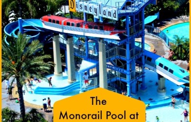 The Monorail Pool at Disneyland Hotel is the perfect combination of fun and whimsy!