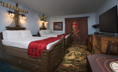 Kid Review ~ Pirate Rooms at Disney's Caribbean Beach Resort